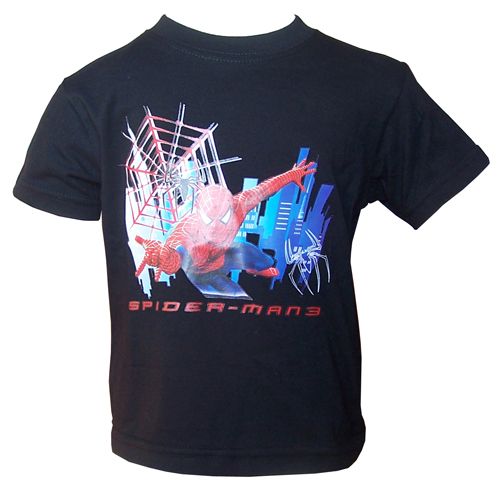 Tee Shirt Manches courtes Spiderman Noir