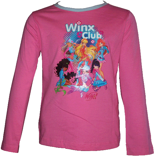 Tee Shirt manches longues Winx fushia