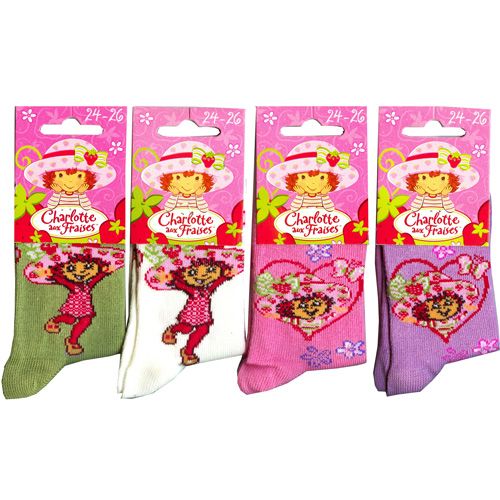 Chaussettes Charlotte aux fraises