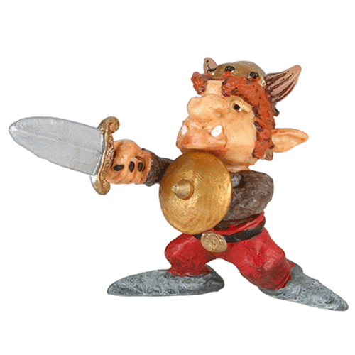 Figurine Lutin � l'�p�e
