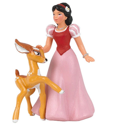 Figurine Blanche Neige et le Faon