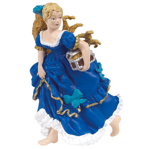 Figurine Princesse au tr�sor bleue