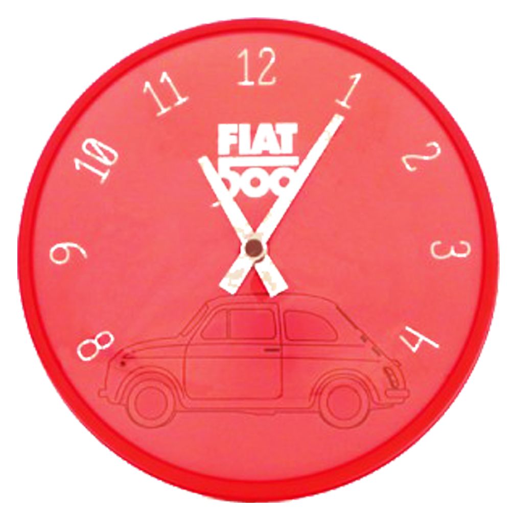 Horloge Fiat 500 Rouge