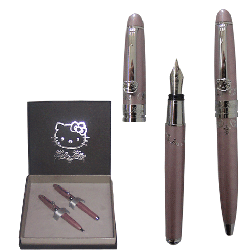 Parure de Stylos Hello Kitty Rose