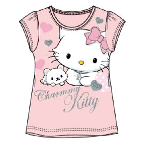Tee-shirt Manches courtes Charmmy Kitty Rose