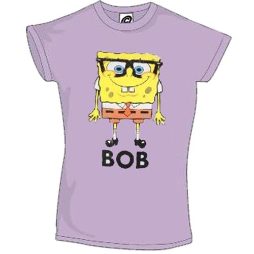 T-shirt Bob l'�ponge vintage lilas