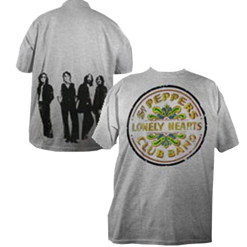 T-Shirt Beatles Sergent Peppers Gris chin�