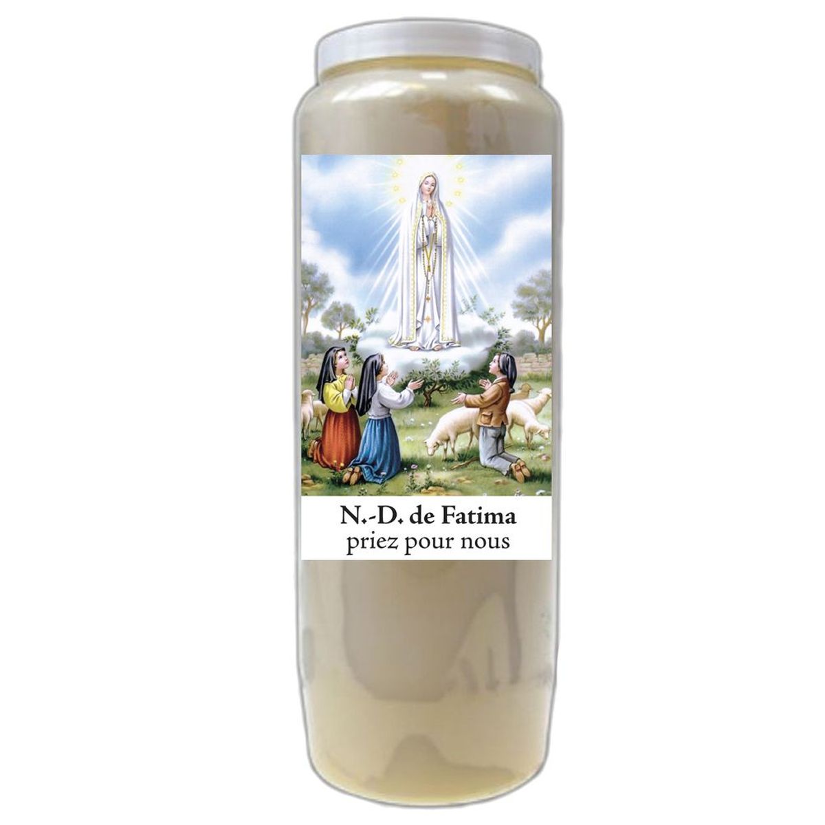 Bougie de Neuvaine Notre Dame de Fatima Lumière