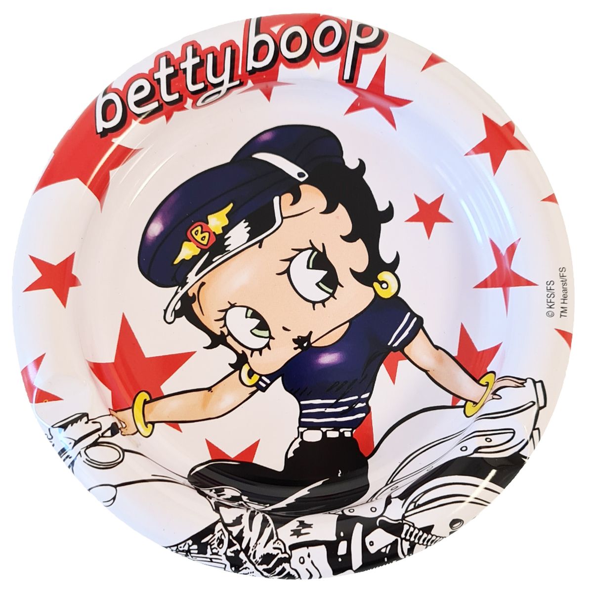Cendrier Betty Boop en mtal - Biker