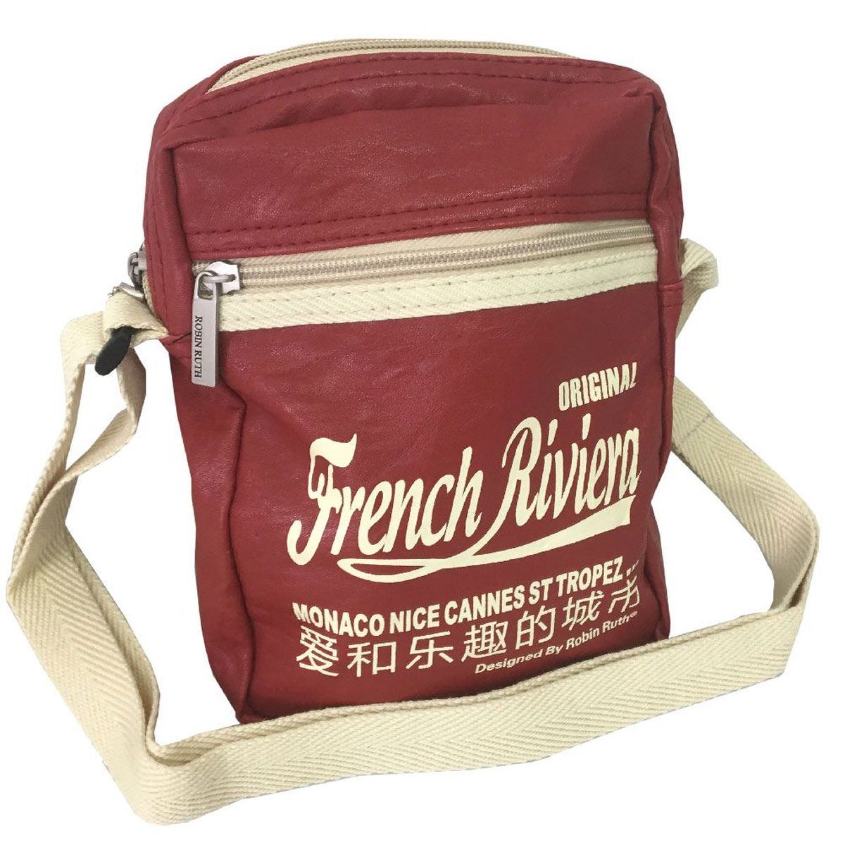 Petit sac bandoulire French Riviera Rouge