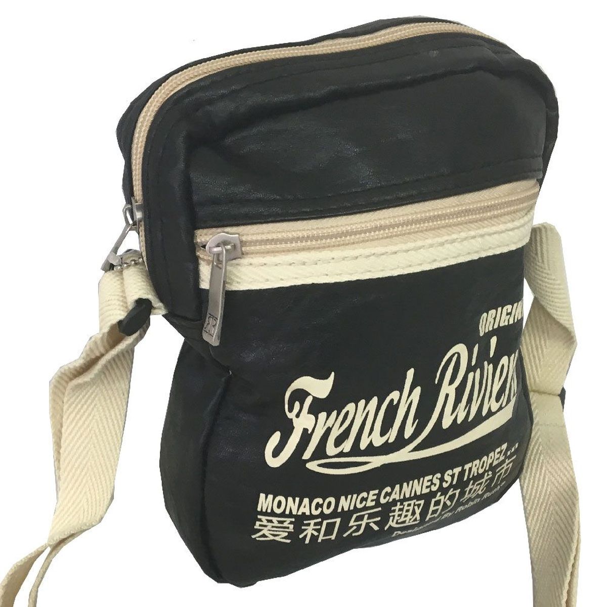 Petit sac bandoulire French Riviera noir
