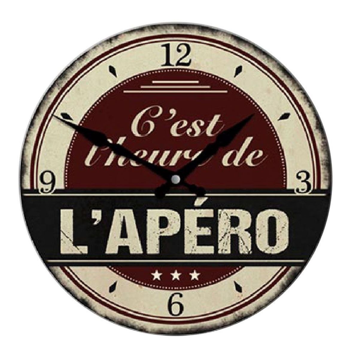 Horloge decoration pendule murale design Horloge C'est L'heure de l
