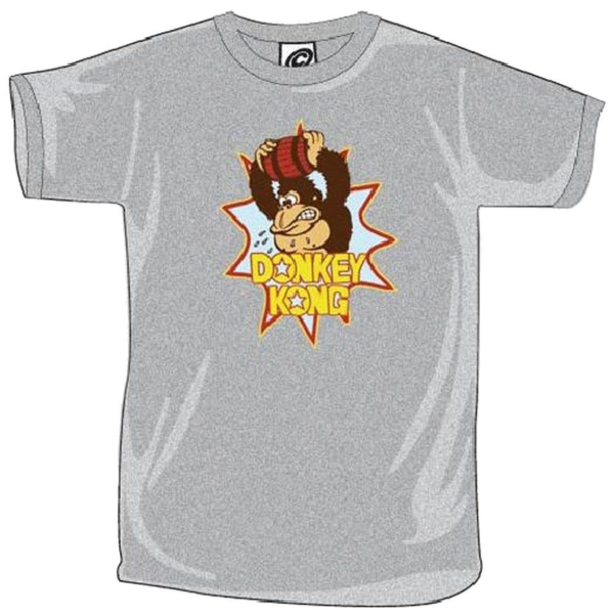 T-shirt Nintendo Donkey Kong gris chin