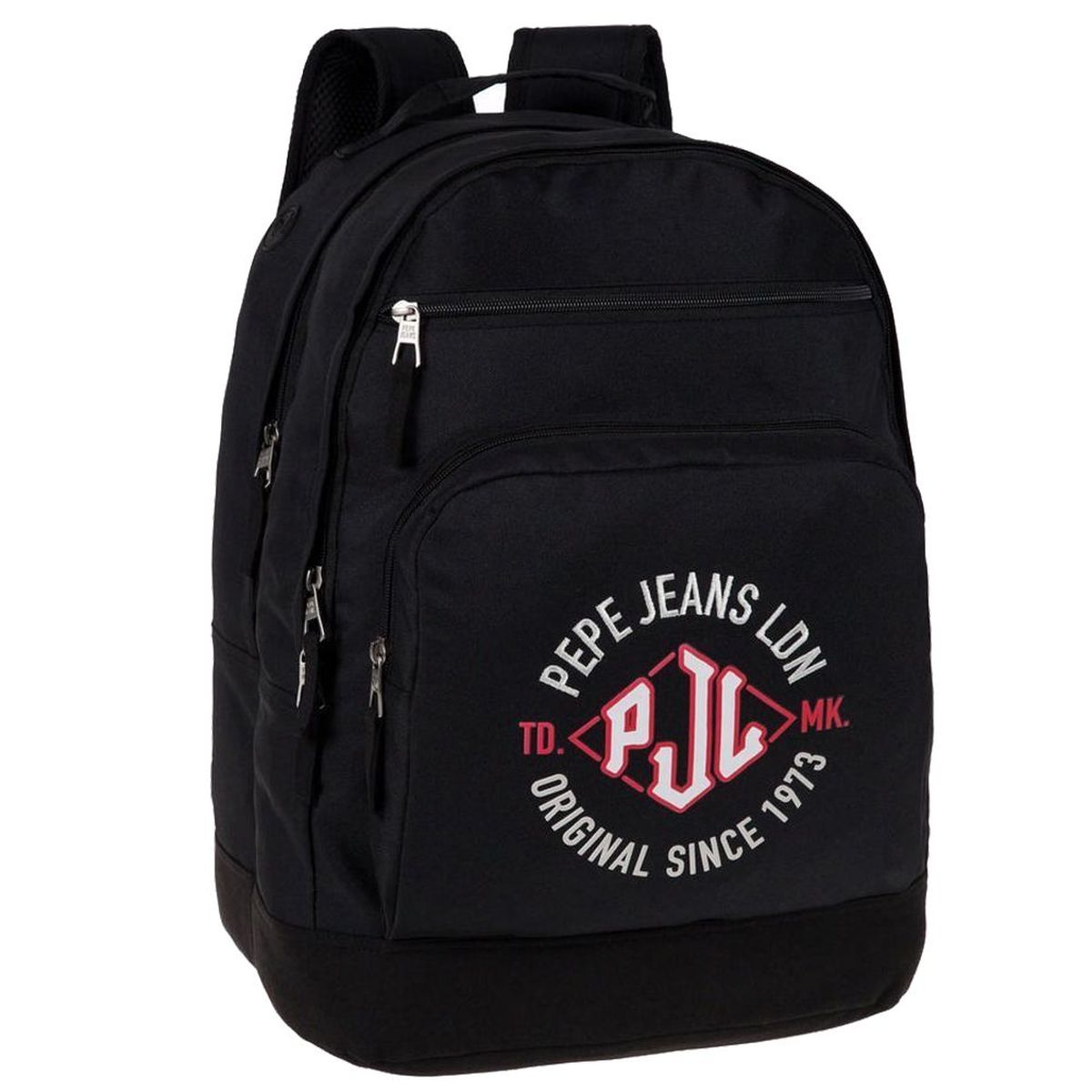 Sac à dos Pépé Jeans London noir compartiment PC ou tablette