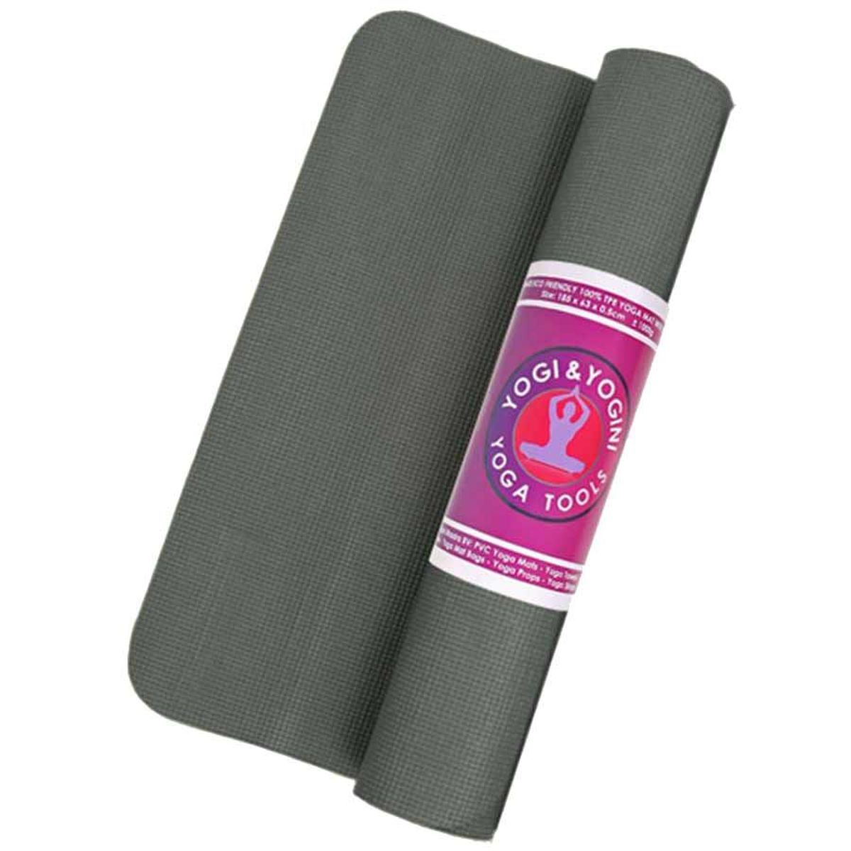 Tapis de yoga Vinyle - PVC antidrapant 1250 g - Gris