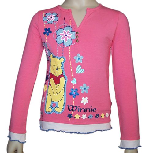 Tee Shirt Manches longues Winnie L'ourson rose