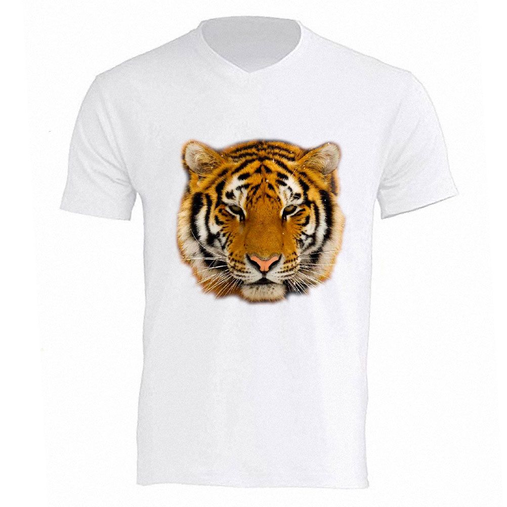 T Shirt T te De Tigre Par CBK Blanc 100 Coton t-shirt-t-te-de-tigre-par-cbk-blanc-100-coton
