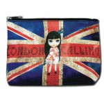 Pochette plate Nippon Doll London Union Jack