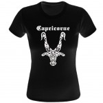 T-Shirt Astrologie Capricorne par CBK Noir 100% coton