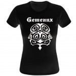 T-Shirt Astrologie Gmeaux par CBK Noir 100% coton