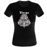 T-Shirt Astrologie Vierge par CBK Noir 100% coton
