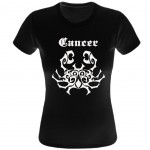 T-Shirt Astrologie Cancer par CBK Noir 100% coton