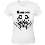 T-Shirt Astrologie Cancer par CBK Blanc 100% coton
