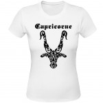 T-Shirt Astrologie Capricorne par CBK Blanc 100% coton