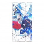 Plaque en bois Taureau Bleue en bois 60 x 30 cm