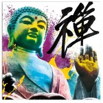 Cadre en toile Zen Esprit de Bouddha 40 x 40 cm