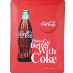 Grande plaque mtal Coca-Cola Things Go Better 39 x 29 cm