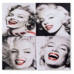 Ensemble de 4 toiles Marilyn Monroe 60 x 60 cm