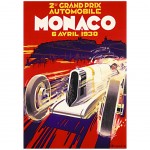 Affiche Monaco 1930 Robert Falcucci Affiche ancienne 70 x 50 cm