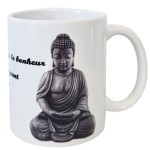 Mug Bouddha Citation Partage du bonheur par Cbkreation