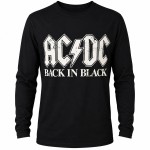 Tee-shirt Homme Manches Longues Noir AC/DC - Taille XL
