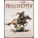 Plaque Dcorative Winchester Fire arms en mtal 40.5 x 31.5 cm