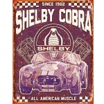 Plaque Dcorative  Mustang Shelby Cobra en mtal 40.5 x 31.5 cm