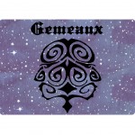 Tapis de souris signe zodiaque Gmeaux Cbkreation