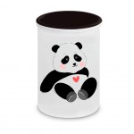 Pot  crayon Panda Coeur par Cbkreation