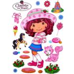 Grand sticker Deco Charlotte aux Fraises