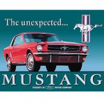 Plaque mtal Ford Mustang The Unexpected - 40.5 x 31.5 cm