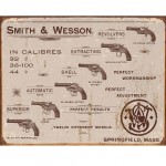 Plaque Dcorative Smith and Wesson en mtal 40.5 x 31.5 cm