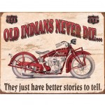 Plaque Mtal Indian Motorcycle 40.5 x 31.5 cm