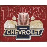 Plaque mtal Trucks Chevrolet -  40.5 x 31.5 cm