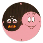 Horloge verre Barbapapa