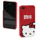 Coque Iphone 4 et 4 S Hello Kitty rouge