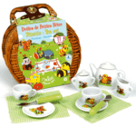 Panier Dinette Dr�les de petites b�tes en porcelaine