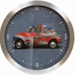 Horloge Union Jack Voiture Italienne cadran Aluminium 30 cm