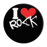 Miroir de sac I Love Rock Noir