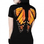 T-shirt Ailes de Papillon Orange au dos Cbkreation